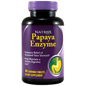 Natrol Papaya Enzyme, 100 Chews, Natrol