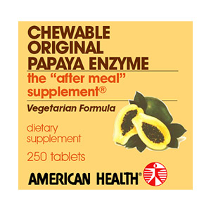 Papaya Enzyme Original Chewable 250 tabs from American Health
