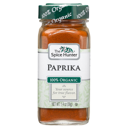 Paprika, Ground, 100% Organic, 1.4 oz x 6 Bottles, Spice Hunter