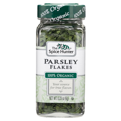 Parsley Flakes, 100% Organic, 0.23 oz x 6 Bottles, Spice Hunter