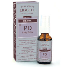 Liddell Party Detox Homeopathic Spray, 1 oz