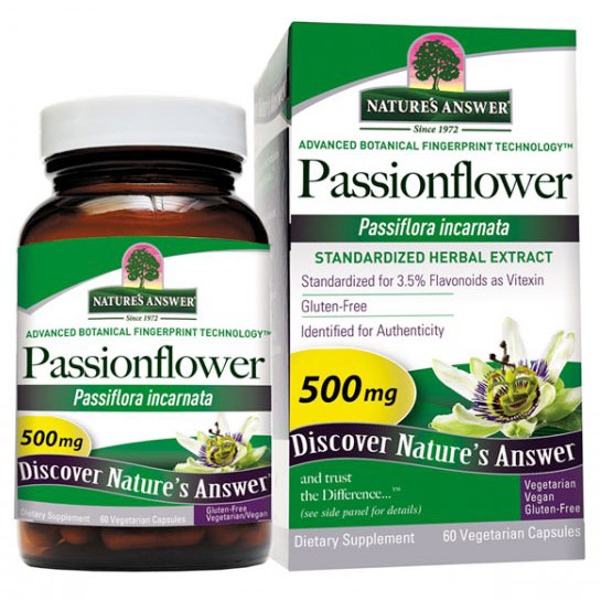 Nature's Answer Passion Flower Extract Standardized 60 vegicaps from Nature's Answer