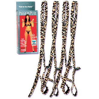 Passion Play - Faux Fur Tether Restraints, California Exotic Novelties