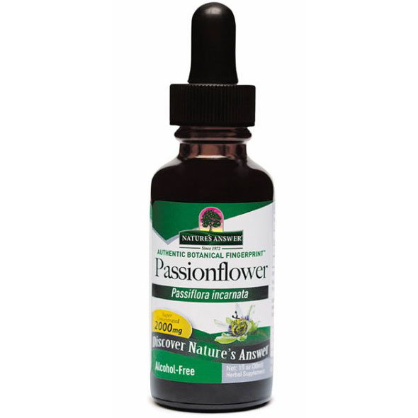 Passionflower Herb Extract Liquid Alcohol-Free, 1 oz, Natures Answer