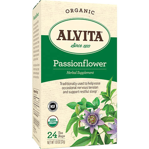 Passionflower Tea Organic, 24 Tea Bags, Alvita Tea