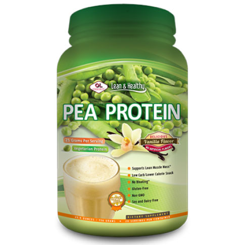 Lean & Healthy Pea Protein Powder - Vanilla Bean, 760 g, Olympian Labs