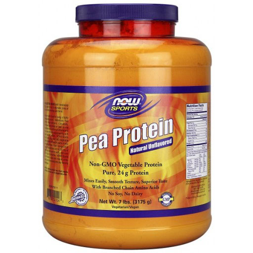 Pea Protein Natural Unflavored, Value Size, 7 lb, NOW Foods