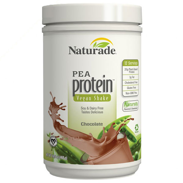 Pea Protein Vegan Shake - Chocolate, 16.5 oz, Naturade