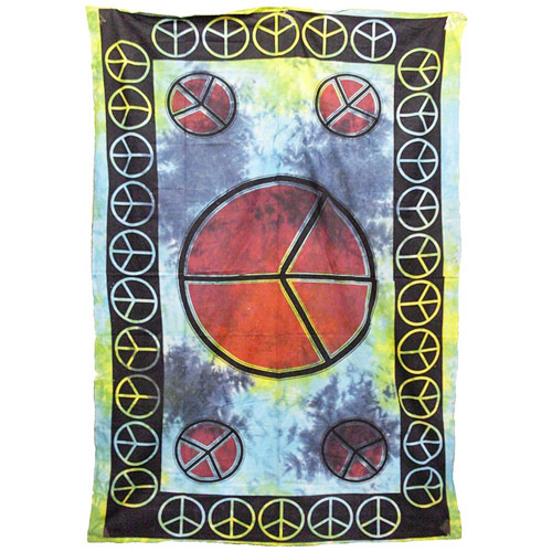 Glow Industries Peace Sign Tapestry - Single, Glow Industries