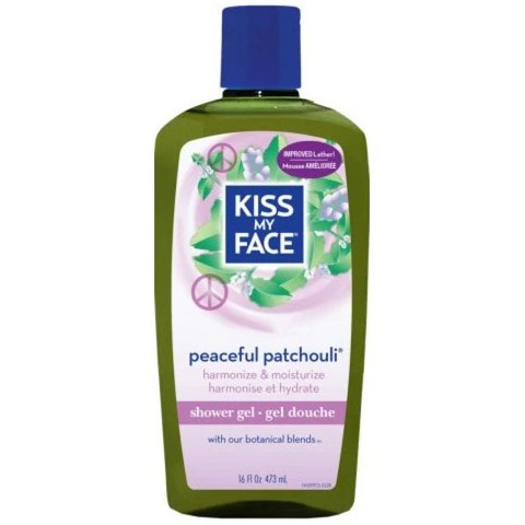 Peaceful Patchouli Shower Gel, 16 oz, Kiss My Face