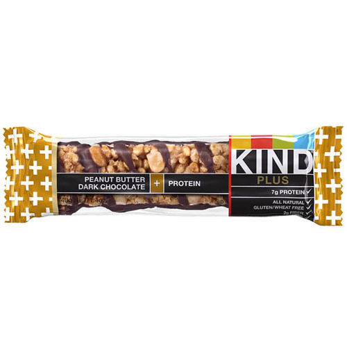 KIND Plus Bars Peanut Butter Dark Chocolate Plus Protein Bar, 1.4 oz x 12 Bars, KIND Plus Bars
