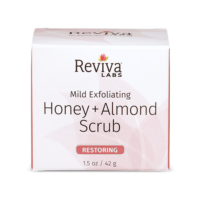 Reviva Labs Peanut Honey & Almond Scrub, 2 oz, from Reviva