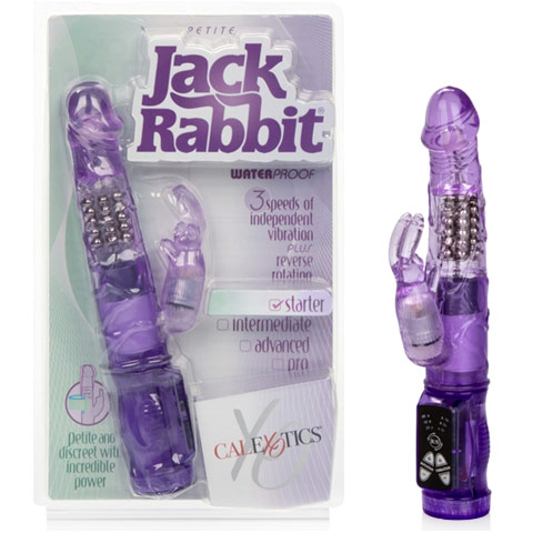 Petite Jack Rabbit Vibrator - Purple, California Exotic Novelties