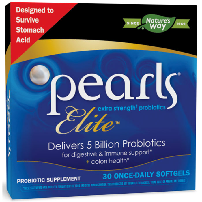 Pearls Elite, Once-Daily High Potency Probiotics, 30 Capsules, Enzymatic Therapy