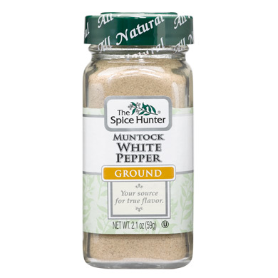 Pepper, White, Muntock, Ground, 2.1 oz x 6 Bottles, Spice Hunter