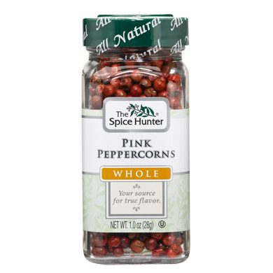 Peppercorns, Pink, Whole, 1.0 oz x 6 Bottles, Spice Hunter