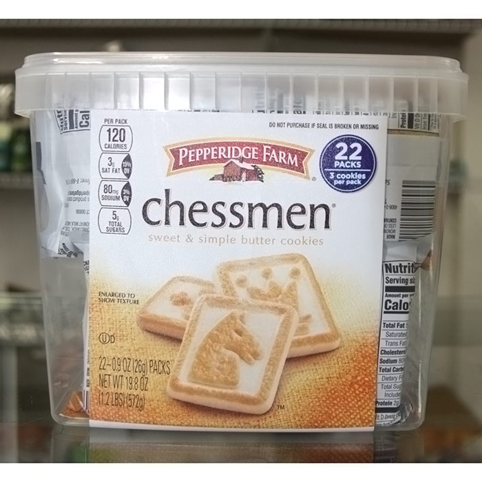 Pepperidge Farm Chessmen Sweet & Simple Butter Cookies, 19.8 oz (572 g)