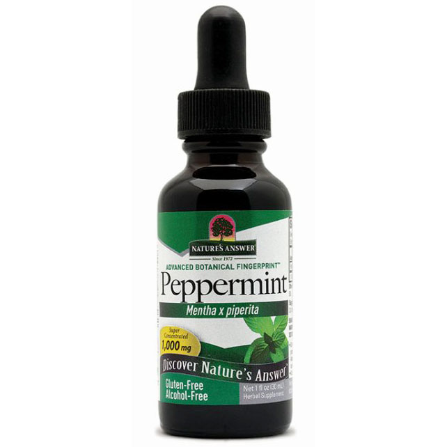 Peppermint Leaf Alcohol Free Extract Liquid 1 oz from Natures Answer