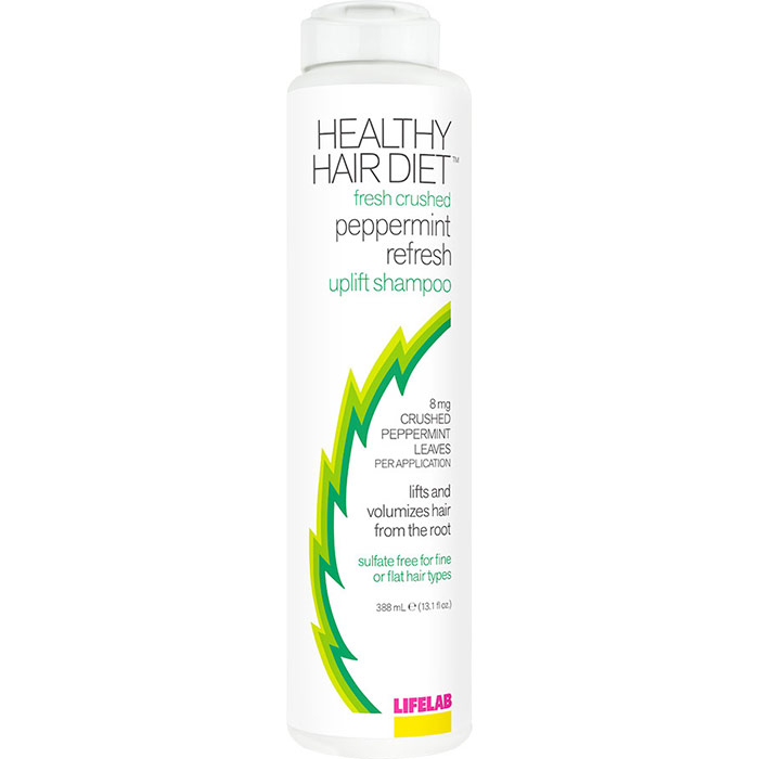 Healthy Hair Diet Fresh Crushed Peppermint Refresh Uplift Shampoo, 13.1 oz, LifeLab