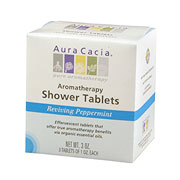 Aura Cacia Reviving Peppermint Shower Tablets, 3 Packs, Aura Cacia