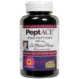 PeptACE Peptides 500mg 90 Capsules, Natural Factors