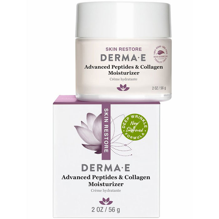 Derma E Advanced Peptides & Collagen Moisturizer Cream, 2 oz