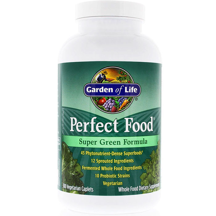 Perfect Food, Super Green Formula, Value Size, 300 Caplets, Garden of Life
