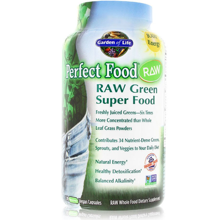 Perfect Food RAW, RAW Green Super Food, 240 Capsules, Garden of Life