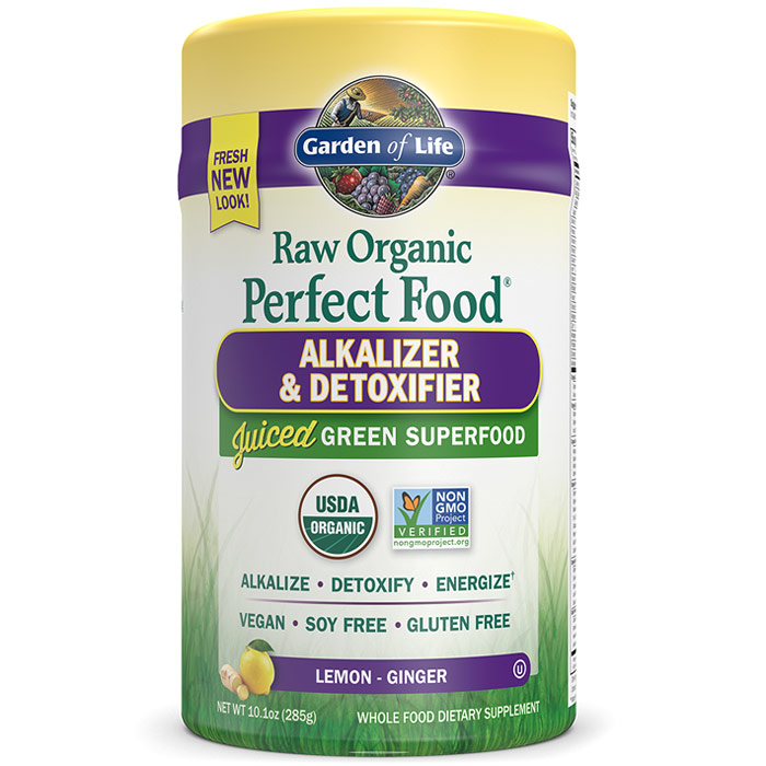 Raw Organic Perfect Food Alkalizer & Detoxifier Powder, 10.1 oz (285 g), Garden of Life