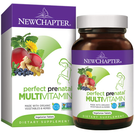 Perfect Prenatal, Whole-Food Multivitamin, 192 Tablets, New Chapter