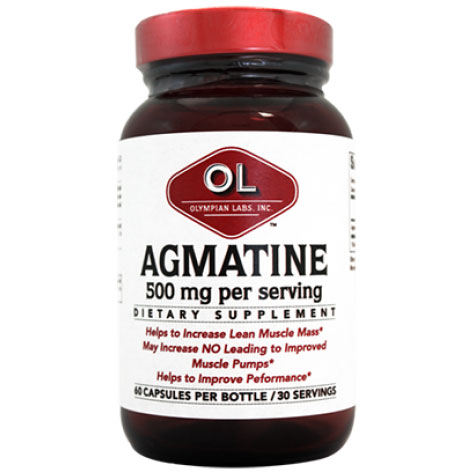 Performance Sports Nutrition Agmatine Sulfate, 60 Capsules, Olympian Labs