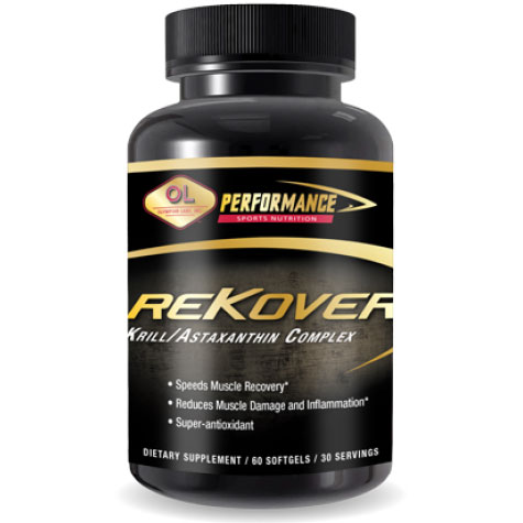 Performance Sports Nutrition Rekover, Krill/Astaxanthin, 60 Softgels, Olympian Labs