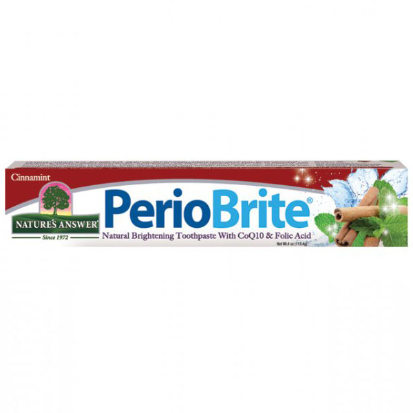 PerioBrite Toothpaste Cinnamint, All Natural, 4 oz, Natures Answer