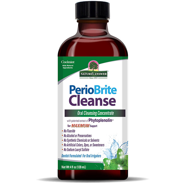 PerioCleanse Oral Cleansing Concentrate, PerioBrite Cleanse, 4 oz, Natures Answer