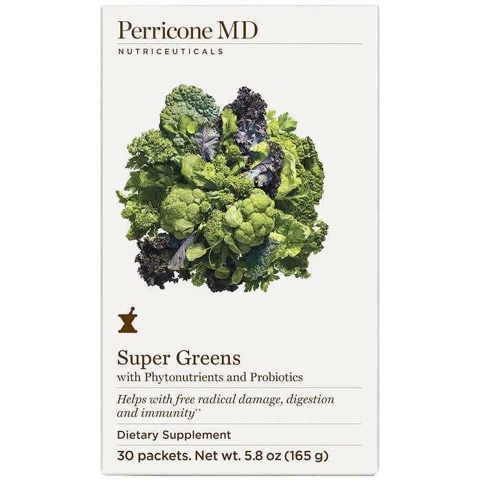 Perricone MD Super Greens Powder, with Phytonutrients & Probiotics, 30 Packets