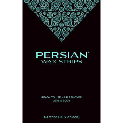 Persian Wax Strips for Legs & Body, 40 Strips, Parissa Natural Hair Removal