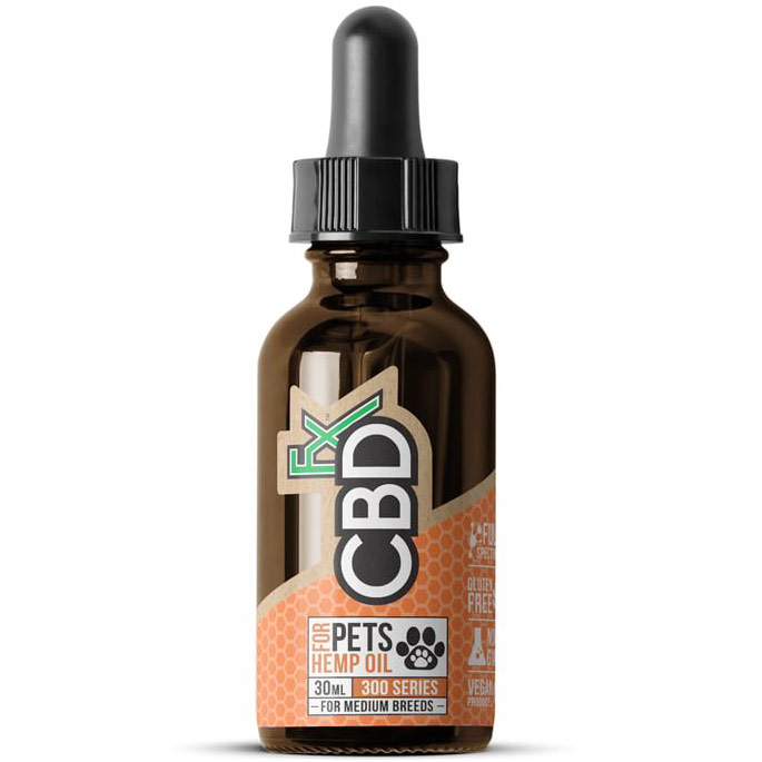 Pet CBD Hemp Oil 300 mg for Medium Breeds, 30 ml, CBDfx