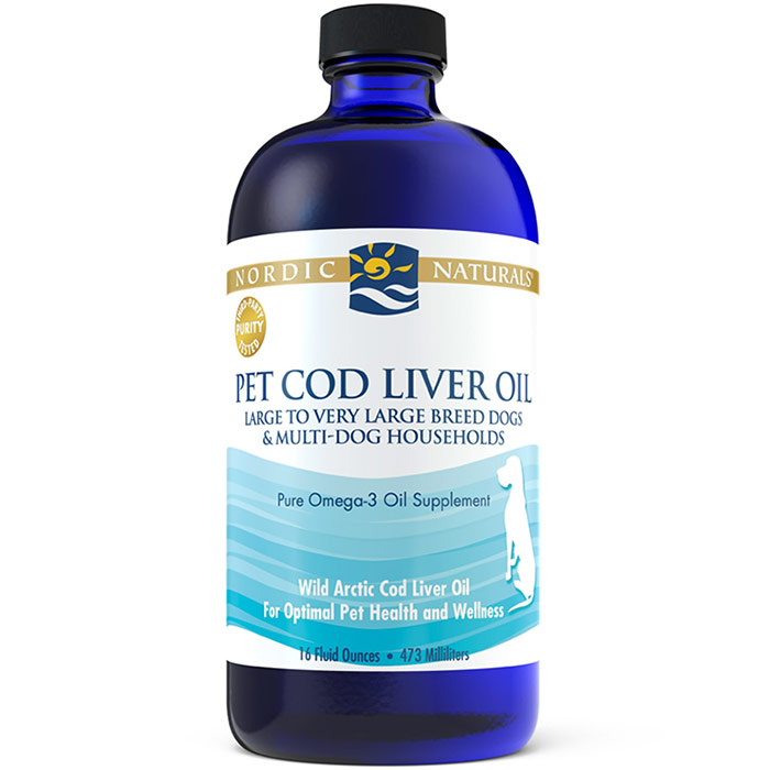 Pet Cod Liver Oil Liquid for Dogs & Cats, 16 oz, Nordic Naturals