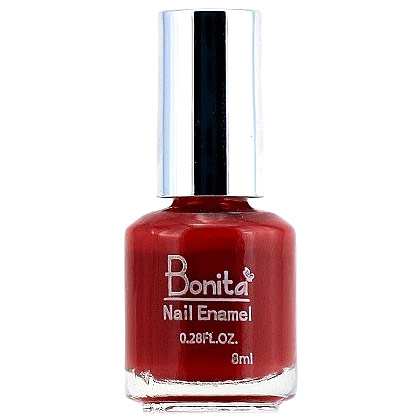 Bonita Petite Nail Enamel - Cherry Balm, Mini Nail Polish, 0.28 oz (8 ml), Bonita Cosmetics