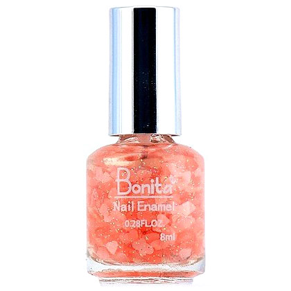 Bonita Petite Nail Enamel - Pink Heart, Mini Nail Polish, 0.28 oz (8 ml), Bonita Cosmetics