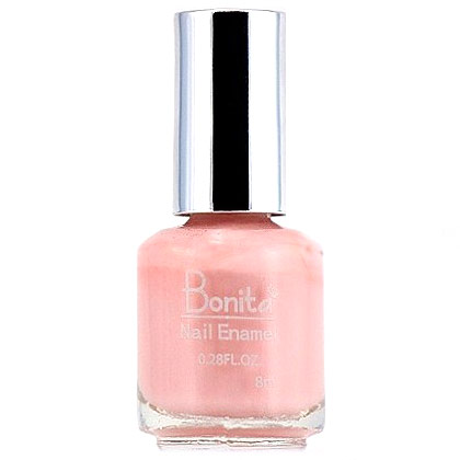 Bonita Petite Nail Enamel - Pink Posey, Mini Nail Polish, 0.28 oz (8 ml), Bonita Cosmetics