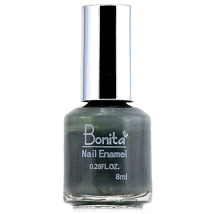 Bonita Petite Nail Enamel - Silver Dollar, Mini Nail Polish, 0.28 oz (8 ml), Bonita Cosmetics