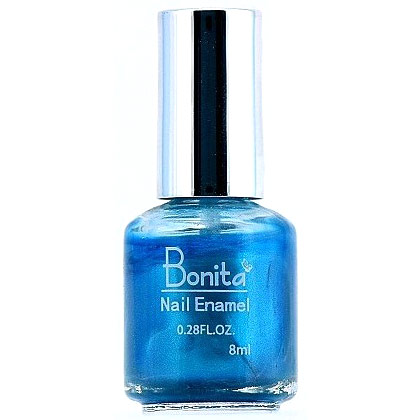 Bonita Petite Nail Enamel - Spring Blue, Mini Nail Polish, 0.28 oz (8 ml), Bonita Cosmetics