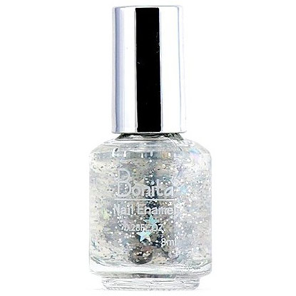 Bonita Petite Nail Enamel - Twinkle Silver, Mini Nail Polish, 0.28 oz (8 ml), Bonita Cosmetics