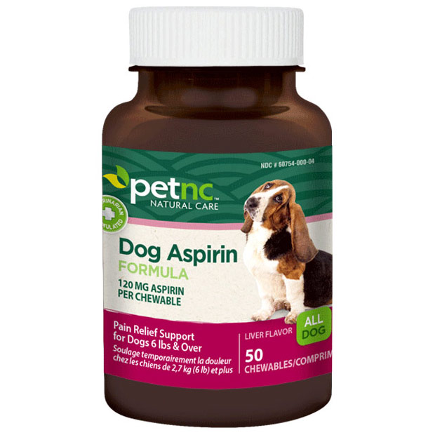 PetNC Dog Aspirin Formula 120 mg, Liver Flavor, 50 Chewables, 21st Century Animal HealthCare