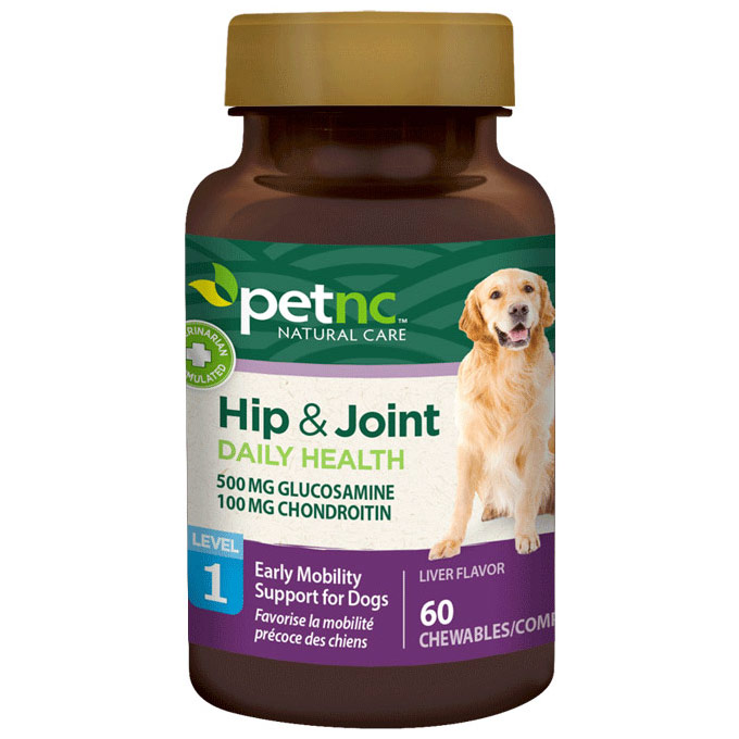 PetNC Dog Hip & Joint Daily Health Level 1, Liver Flavor, 60 Chewables, 21st Century Animal HealthCare