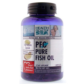 PFO Pure Fish Oil 180 softgels, Health From The Sea