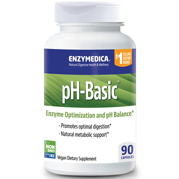 pH-Basic, Enzyme Optimization & pH Balance, 90 Capsules, Enzymedica
