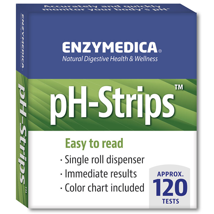 pH-Strips, 120 Tests, Enzymedica