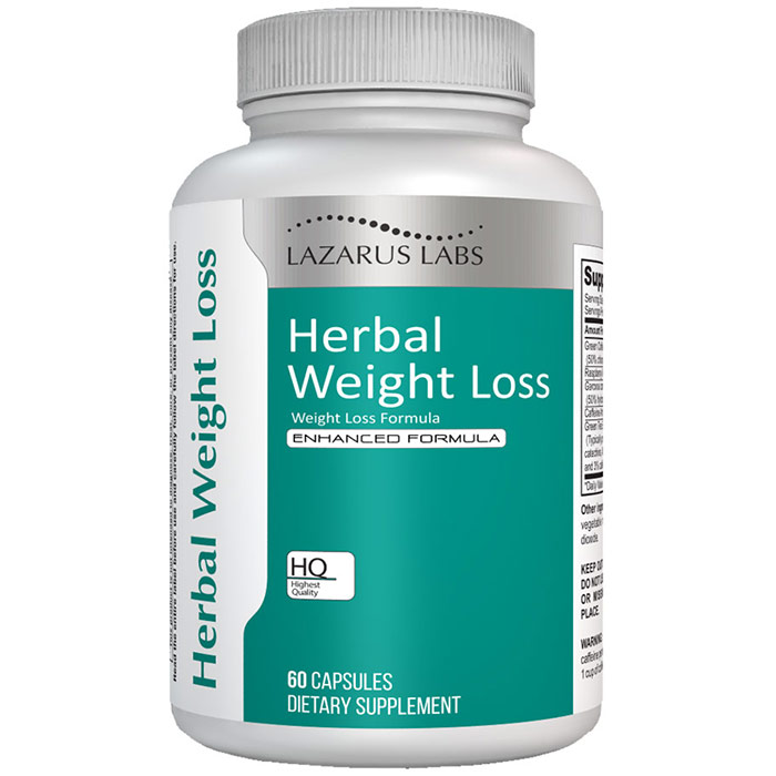 Herbal Weight Loss, 60 Capsules, Lazarus Labs